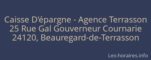 Caisse D'épargne - Agence Terrasson