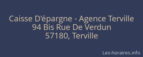 Caisse D'épargne - Agence Terville