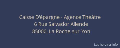 Caisse D'épargne - Agence Théâtre