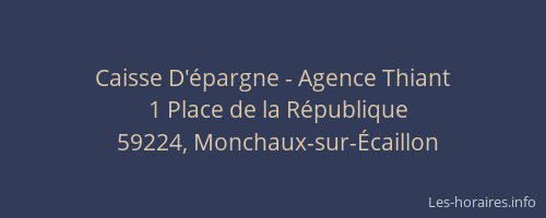 Caisse D'épargne - Agence Thiant