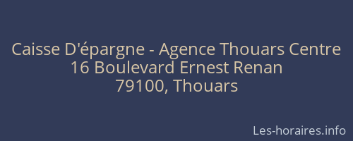 Caisse D'épargne - Agence Thouars Centre