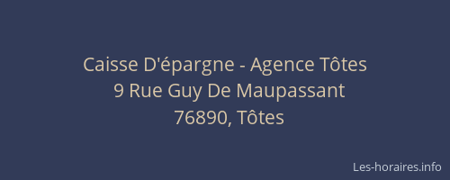 Caisse D'épargne - Agence Tôtes