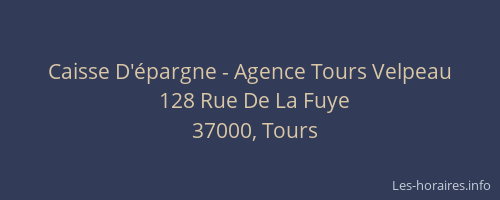 Caisse D'épargne - Agence Tours Velpeau
