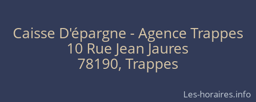 Caisse D'épargne - Agence Trappes