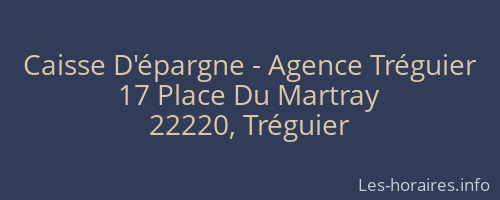 Caisse D'épargne - Agence Tréguier