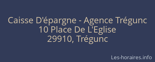 Caisse D'épargne - Agence Trégunc