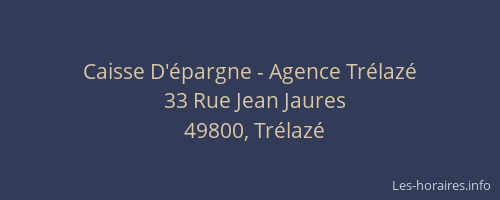 Caisse D'épargne - Agence Trélazé