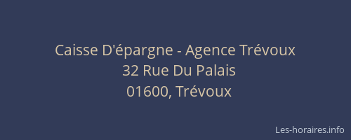 Caisse D'épargne - Agence Trévoux