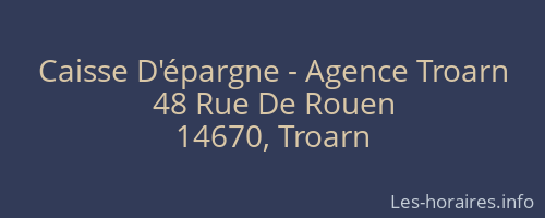 Caisse D'épargne - Agence Troarn