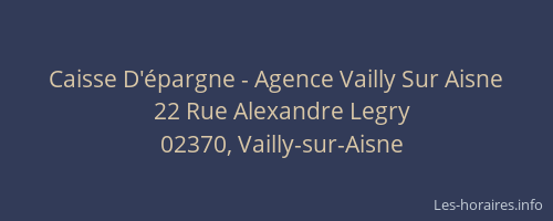 Caisse D'épargne - Agence Vailly Sur Aisne