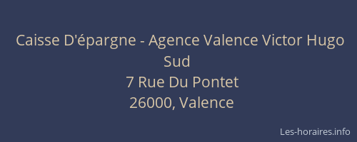 Caisse D'épargne - Agence Valence Victor Hugo Sud