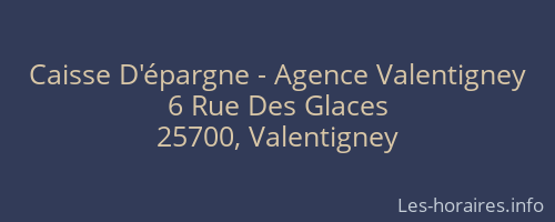 Caisse D'épargne - Agence Valentigney