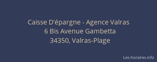 Caisse D'épargne - Agence Valras