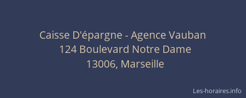 Caisse D'épargne - Agence Vauban