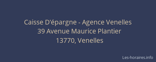 Caisse D'épargne - Agence Venelles