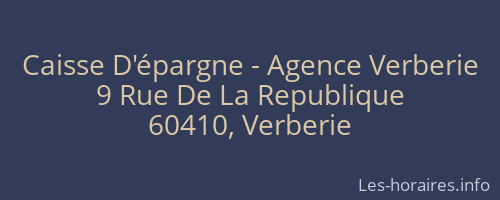 Caisse D'épargne - Agence Verberie