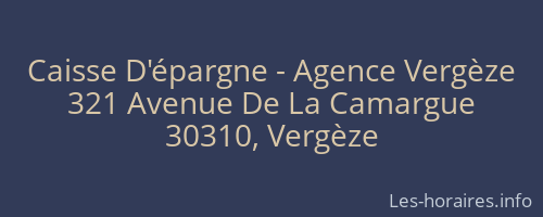 Caisse D'épargne - Agence Vergèze