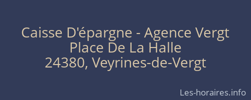 Caisse D'épargne - Agence Vergt