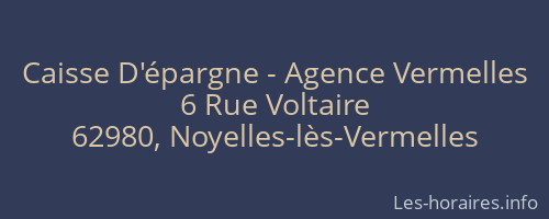 Caisse D'épargne - Agence Vermelles
