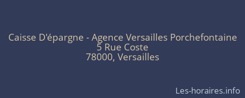 Caisse D'épargne - Agence Versailles Porchefontaine