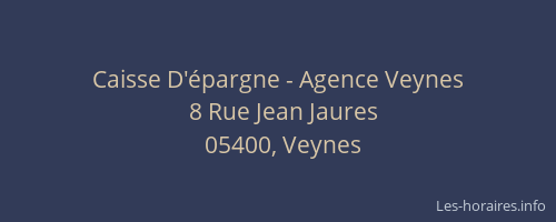 Caisse D'épargne - Agence Veynes