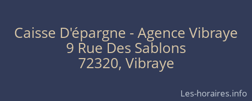 Caisse D'épargne - Agence Vibraye