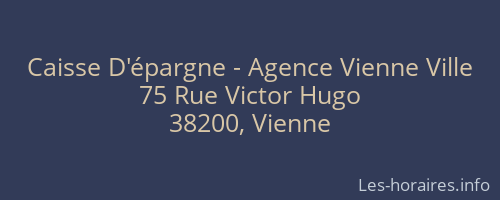 Caisse D'épargne - Agence Vienne Ville