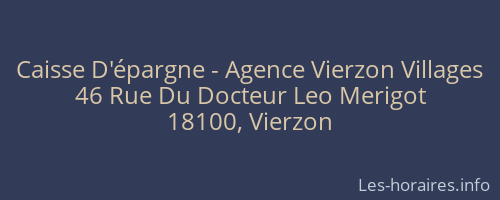Caisse D'épargne - Agence Vierzon Villages