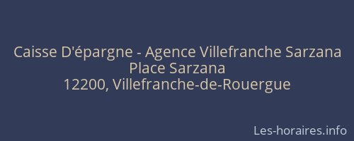 Caisse D'épargne - Agence Villefranche Sarzana