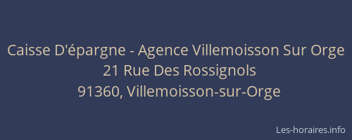 Caisse D'épargne - Agence Villemoisson Sur Orge