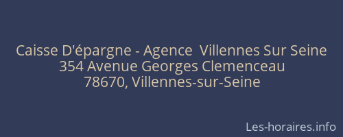 Caisse D'épargne - Agence  Villennes Sur Seine