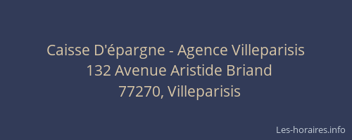 Caisse D'épargne - Agence Villeparisis