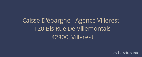 Caisse D'épargne - Agence Villerest