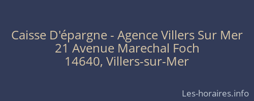 Caisse D'épargne - Agence Villers Sur Mer
