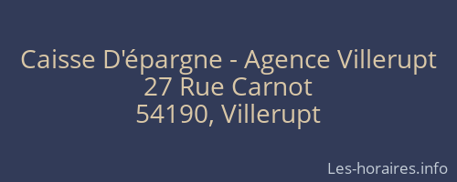Caisse D'épargne - Agence Villerupt