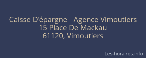 Caisse D'épargne - Agence Vimoutiers