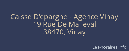 Caisse D'épargne - Agence Vinay