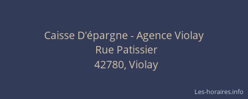 Caisse D'épargne - Agence Violay