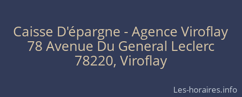 Caisse D'épargne - Agence Viroflay