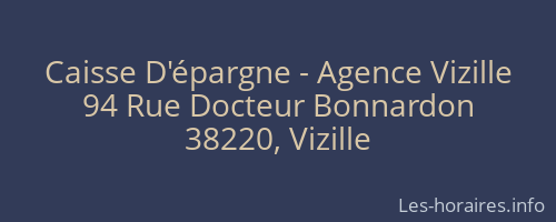 Caisse D'épargne - Agence Vizille