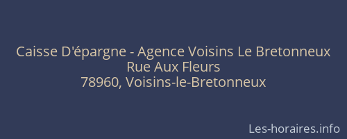 Caisse D'épargne - Agence Voisins Le Bretonneux