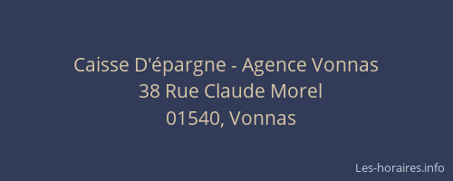 Caisse D'épargne - Agence Vonnas