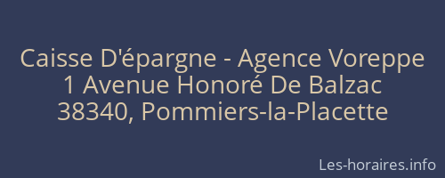 Caisse D'épargne - Agence Voreppe