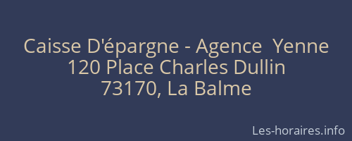 Caisse D'épargne - Agence  Yenne