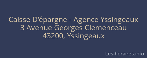 Caisse D'épargne - Agence Yssingeaux