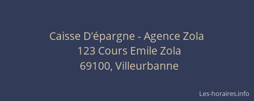Caisse D'épargne - Agence Zola