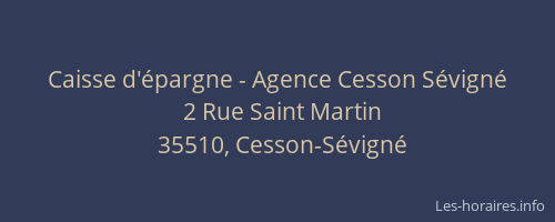 Caisse d'épargne - Agence Cesson Sévigné