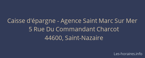 Caisse d'épargne - Agence Saint Marc Sur Mer
