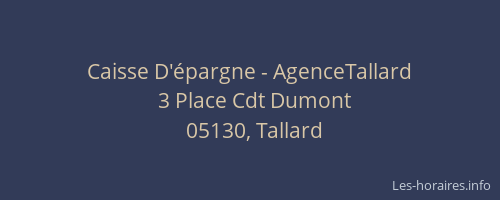 Caisse D'épargne - AgenceTallard
