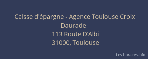 Caisse d'épargne - Agence Toulouse Croix Daurade
